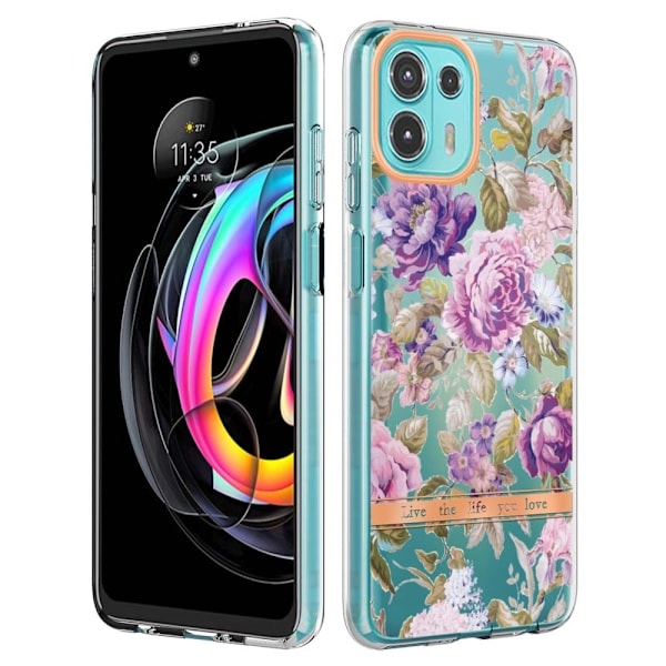 Supertunt och tåligt mjukfodral för Motorola Edge 20 Lite - Lila Pion Lila