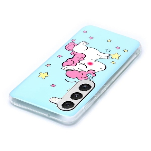 Deco Samsung Galaxy S23 skal - Stjärnor / Enhörning Blå