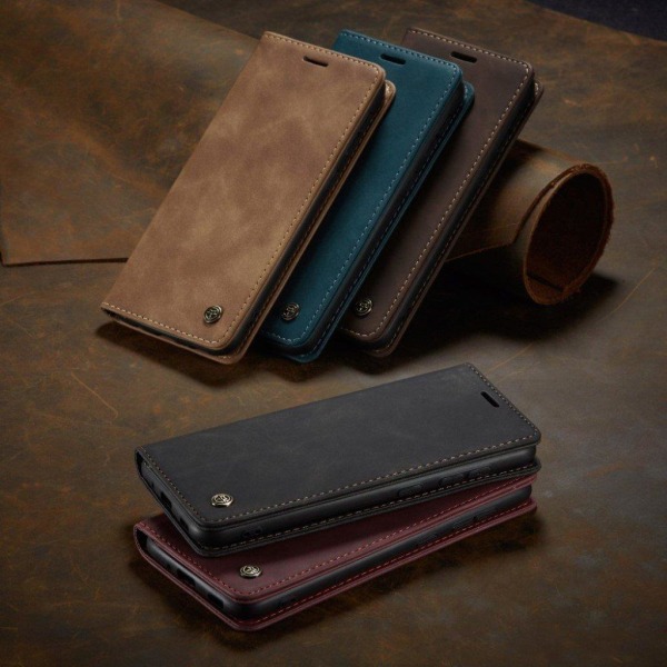 CaseMe Samsung Galaxy S21 Plus Vintage etui - blå Blue