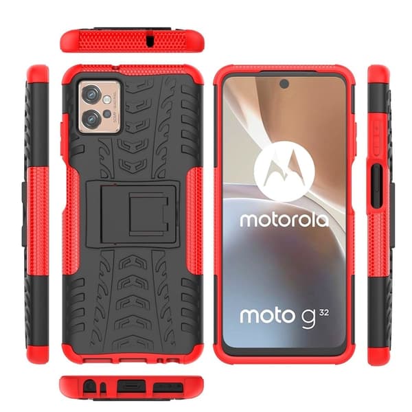 Offroad Suojakotelo Motorola Moto G32 - Punainen Red