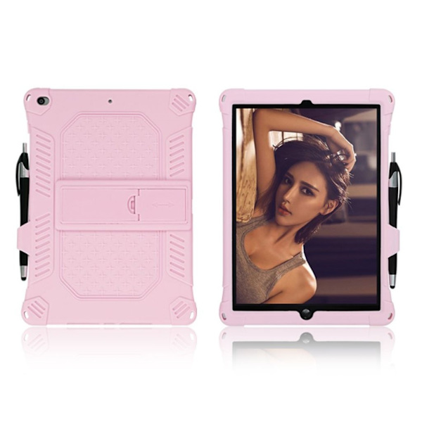 iPad 10.2 (2019) / Air (2019) flipfodral i läder med fast tema - Rosa Rosa