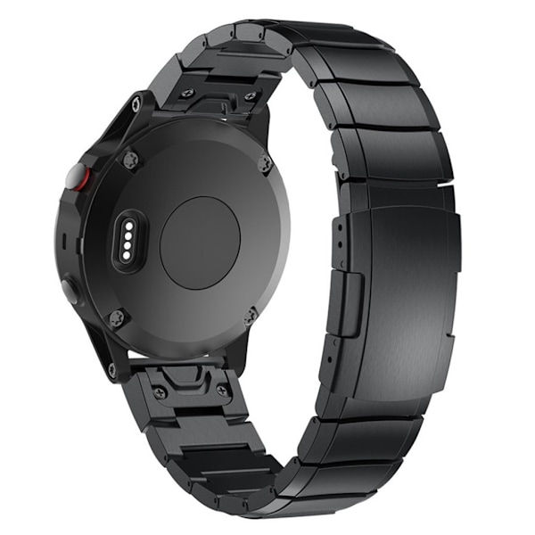Garmin Fenix 5X urrem i rustfrit stål - sort Black