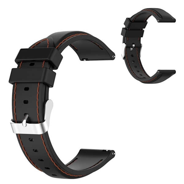 Samsung Galaxy Watch 3 (45mm) thread design + silicone watch band - Black Svart