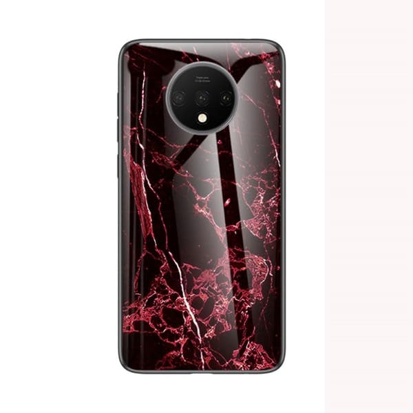 Fantasy Marble OnePlus 7T cover - Rød Red