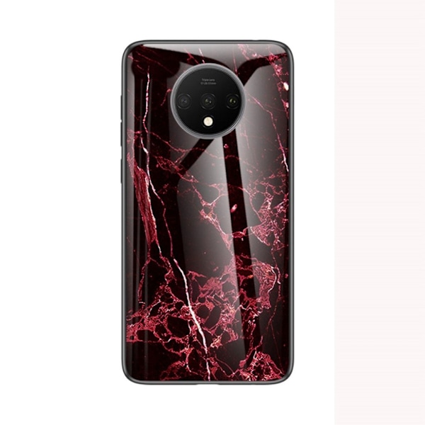 Fantasy Marmor OnePlus 7T skal - Röd Röd