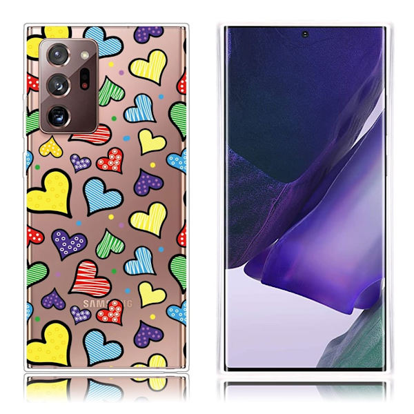 Deco Samsung Galaxy Note 20 Ultra Etui - Hjeter Multicolor