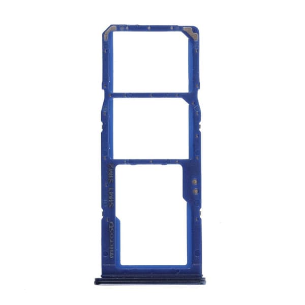 Samsung Galaxy A70 OEM sim / micro SD-kortbakkeholder - Blå Blue