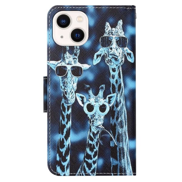 Wonderland iPhone 14 Plus flip etui - Giraf Blue