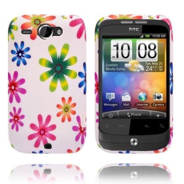 Symphony (Regnbue Blomster) HTC Wildfire G8 Cover Multicolor