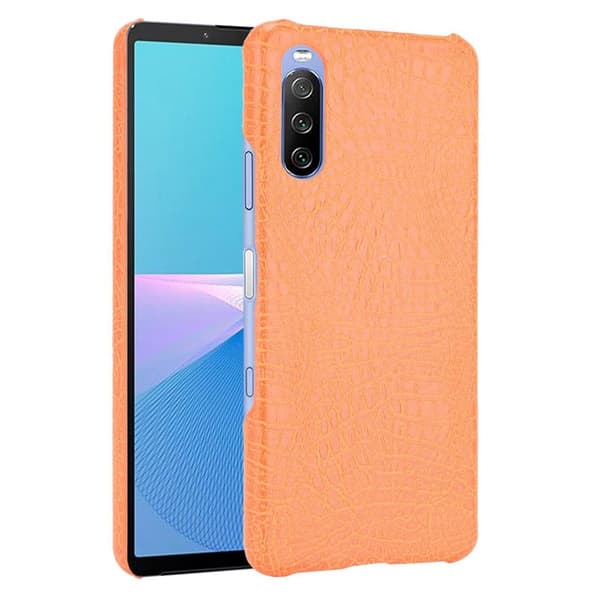 Croco Etui Sony Xperia 10 III - Oransje Orange