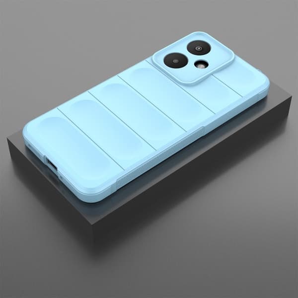 Mjukt greppformat Xiaomi Redmi 13C skal - Baby Blå Blå