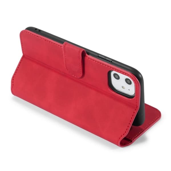 DG.MING iPhone 11 retro etui - Rød Red