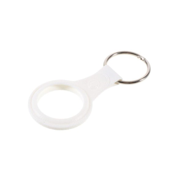 AirTags TPU cover with key ring - White White