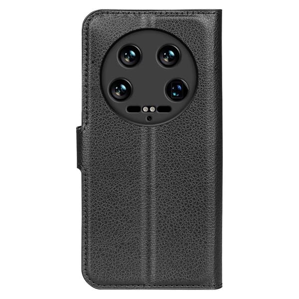Klassisk Xiaomi 14 Ultra flip etui - Sort Black