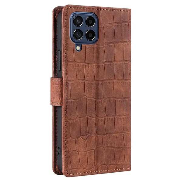 Croco Samsung Galaxy M53 5G skal - Brun Brun