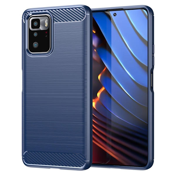 Carbon Flex Xiaomi Poco X3 GT skal - Blå Blå