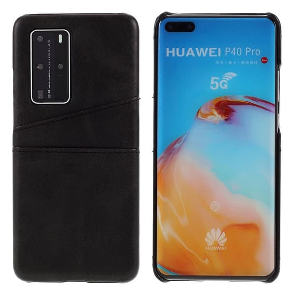Dual Card deksel - Huawei P40 Pro - Svart Black