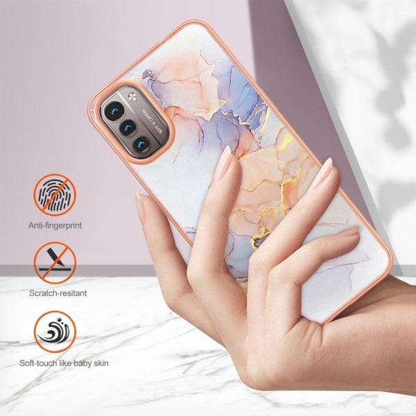 Marble Nokia G11 / G21 case - Milky Way Marble White Multicolor