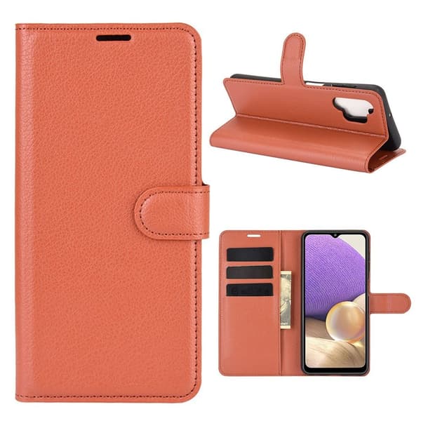 Classic Samsung Galaxy A32 5G Flippetui - Brun Brown