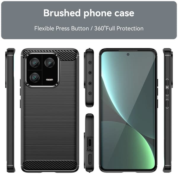 Carbon Flex Etui Xiaomi 13 Pro - Svart Black