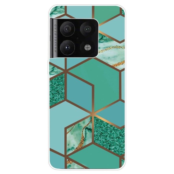 Marmormotiv OnePlus 10 Pro skal - Blågrön Marmorplatta Grön