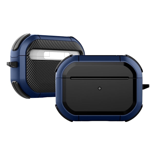 AirPods Pro 2 formet etui med ring - Sort / Blå Black