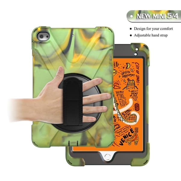 iPad Mini (2019) X-Formet holdbar hybrid etui - Militærgrøn Green