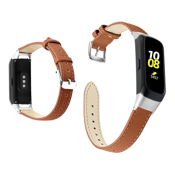 Samsung Galaxy Fit urrem i ekte skinn - Brun Brown