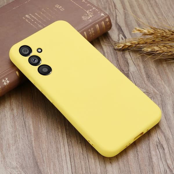 Matte Liquid Samsung Galaxy A54 silikone cover - Gul Yellow