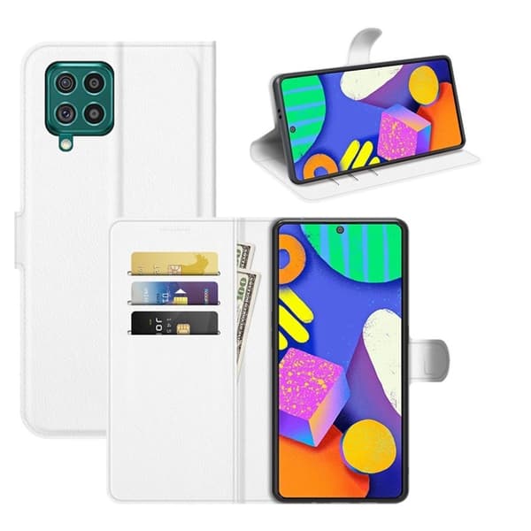Classic Samsung Galaxy F62 Flippetui - Hvit White