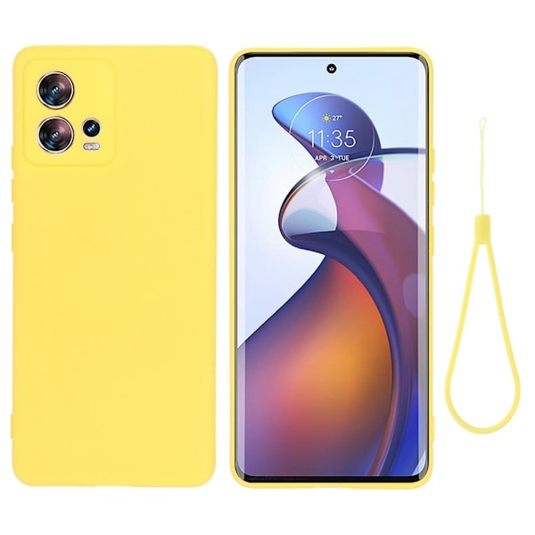 Matta nestesilikoninen kuori Motorola Edge 30 Fusion / Motorola Moto S30 Pro - Keltainen Yellow
