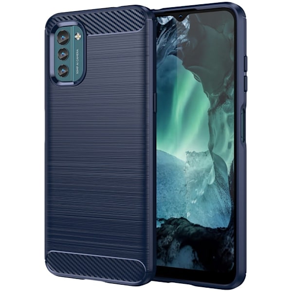 Carbon Flex Nokia G11 / Nokia G21 deksel - Blå Blue