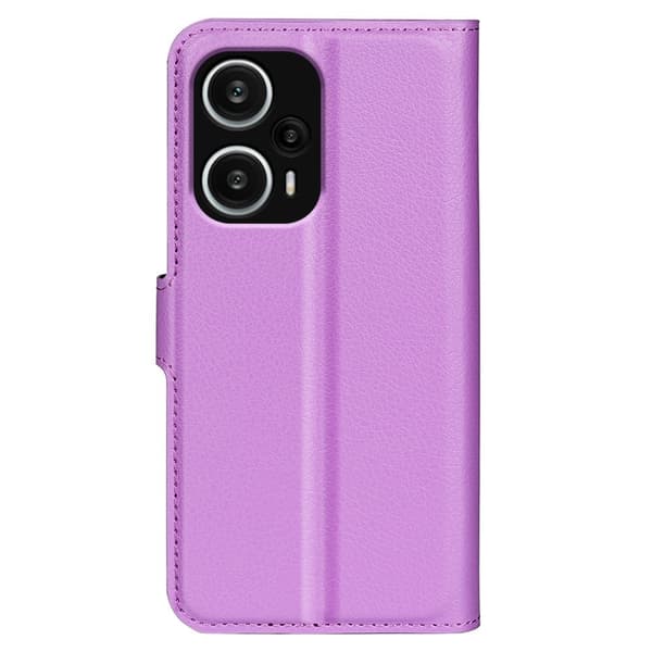 Klassisk Xiaomi Poco F5 / Redmi Note 12 Turbo Flip Etui - Lilla Purple
