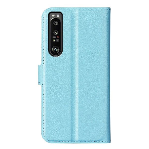Klassisk Sony Xperia 1 IV flip etui - Blå Blue