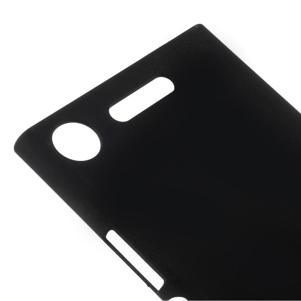 Sony Xperia XZ1 Gummibelagt plastik cover - Sort Black