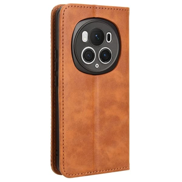 Bofink Vintage Honor Magic 6 Pro nahkakotelo - Ruskea Brown