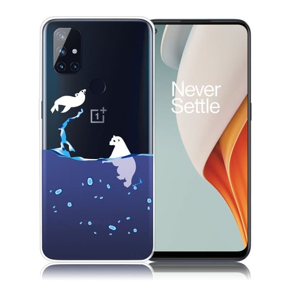 Deco OnePlus Nord N100 skal - Isbjörn Vit