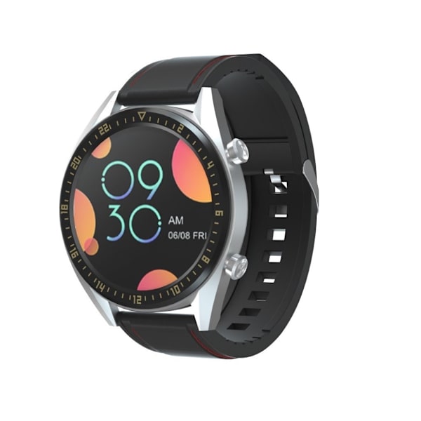 Huawei Watch GT ægte læder silikone Urrem - Sort Black