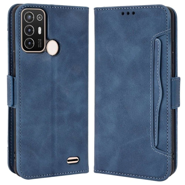 ZTE Blade A52 moderni nahkainen lompakkokotelo - Sininen Blue