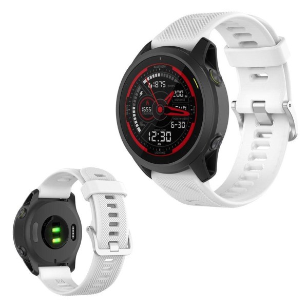 Garmin Forerunner 745 silicone watch band - White White