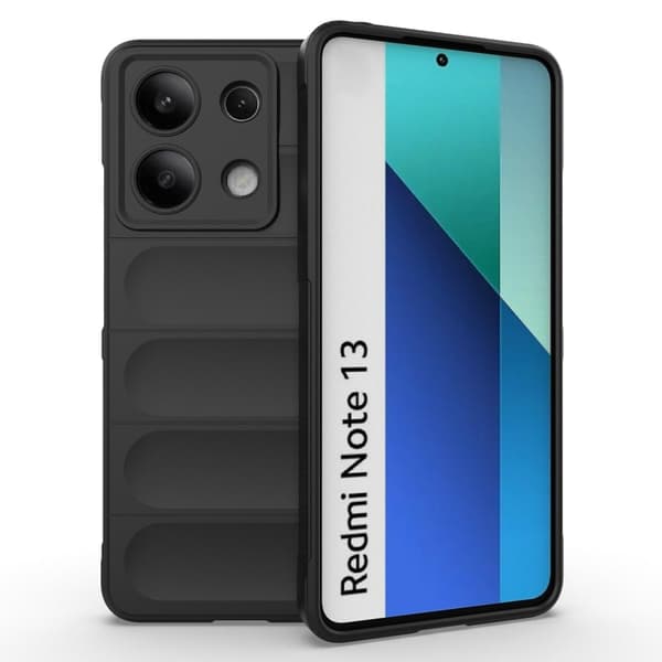 Deksel med mykt grep for Xiaomi Redmi Note 13 4G - Svart Black