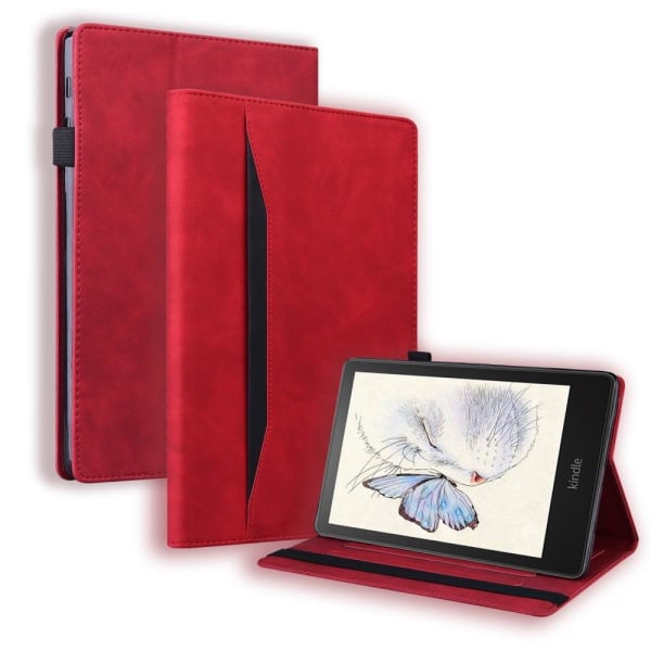 Amazon Kindle Paperwhite 5 (2021) business stil PU læder flip ta Red