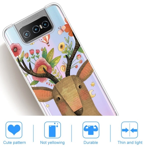 Deco Asus Zenfone 7 Pro skal - Älg Brun