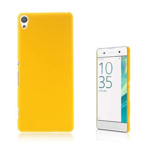 Christensen gummibelagt plastik cover til Sony Xperia XA/XA Dual - Gul Yellow