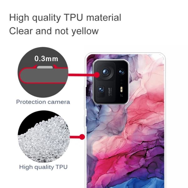 Marble Xiaomi Mix 4 Etui - Aqueous Vibrant Mønster Multicolor