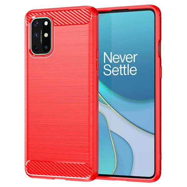 Carbon Flex Suojakotelo OnePlus 8T - Punainen Red