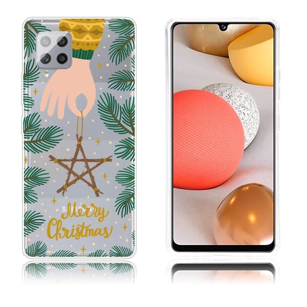 Juleveske til Samsung Galaxy A42 5G - Stjerne Brown