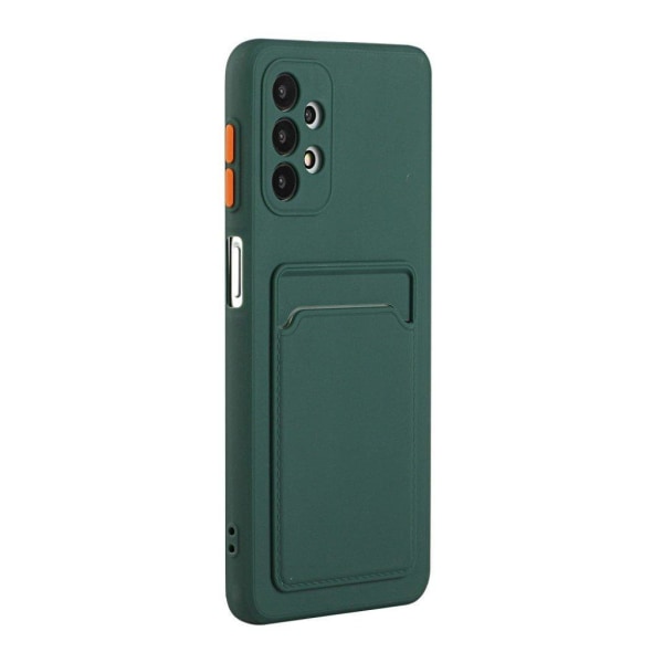 Card Holder Cover til Samsung Galaxy A32 - Mørkegrøn Green