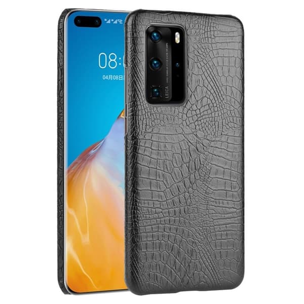 Croco case - Huawei P40 - Svart Black