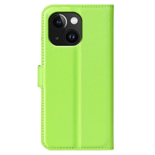 Klassisk iPhone 15 Plus flip etui - Grøn Green